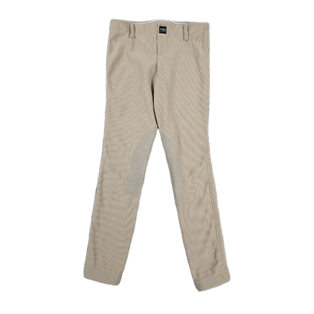 X Wear Devon Aire Youth Small Beige Riding Pants Breeches Equestrian Leggings